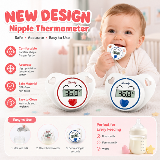 Digital Baby Pacifier Thermometer