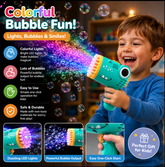 Dinosaur Bubble Machine