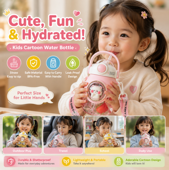 Kids Cartoon Water Bottle